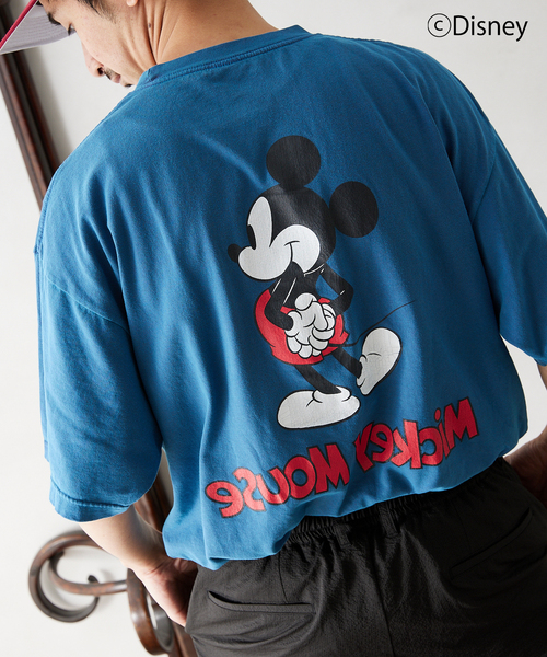 JOURNAL STANDARD relume（ジャーナルスタンダード　レリューム）の「【Disney / ディズニー】別注 〈ミッキーマウス〉Tシャツ（Tシャツ/カットソー・メンズ・ホワイト/グレー/カーキ/ピンク/ブルー・LARGE/XX-LARGE）」の11枚目の写真
