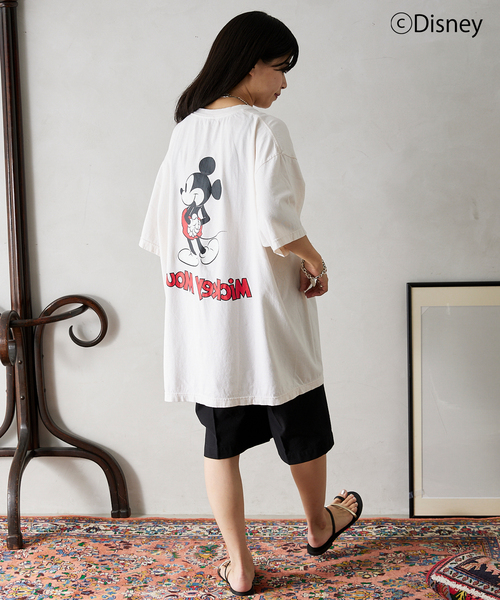 JOURNAL STANDARD relume（ジャーナルスタンダード　レリューム）の「【Disney / ディズニー】別注 〈ミッキーマウス〉Tシャツ（Tシャツ/カットソー・メンズ・ホワイト/グレー/カーキ/ピンク/ブルー・LARGE/XX-LARGE）」の14枚目の写真