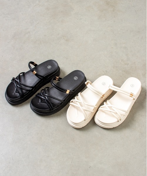 SpRay（スプレイ）の「２ＷＡＹサンダル（サンダル・レディース・ブラック/アイボリー・SMALL/MEDIUM/LARGE/X-LARGE）」の5枚目の写真