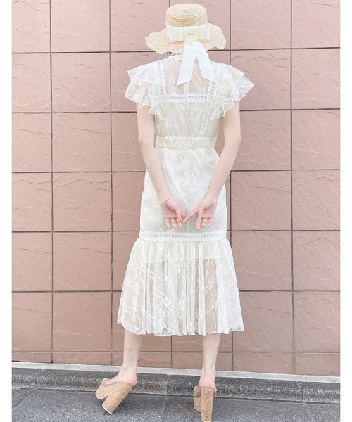 lilLilly（リルリリー）の「ストローリボンパールハット（ハット