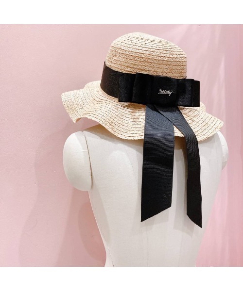 lilLilly（リルリリー）の「ストローリボンパールハット（ハット・レディース・ホワイト/ブラック・FREE）」の20枚目の写真