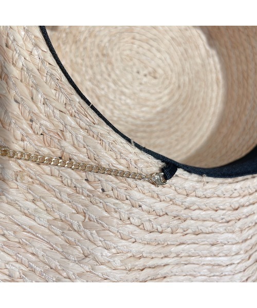 lilLilly（リルリリー）の「ストローリボンパールハット（ハット・レディース・ホワイト/ブラック・FREE）」の13枚目の写真