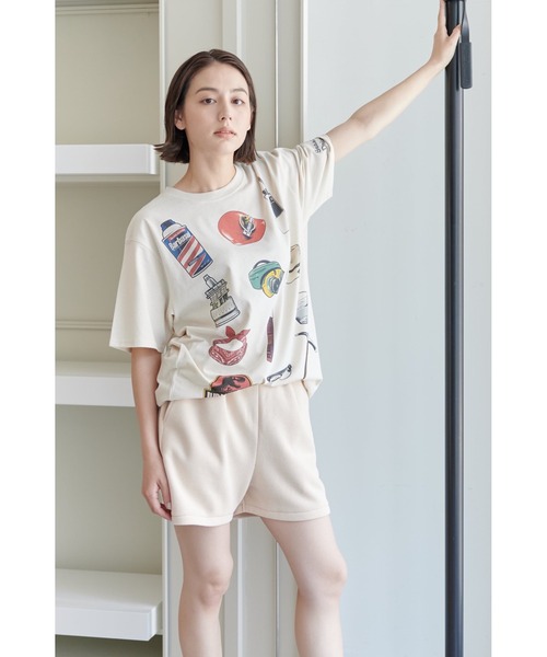THEATRE PRODUCTS(シアタープロダクツ)の「ダブルフェイスジャージーショートパンツ(スウェットパンツ・レディース・ブラウン/オレンジ/アイボリー・FREE)」の16枚目の写真