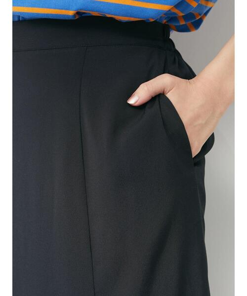 Green　Parks（グリーンパークス）の「パネル切換えマーメイドスカート（スカート・レディース・ブラック/グリーン/アイボリー・FREE）」の8枚目の写真