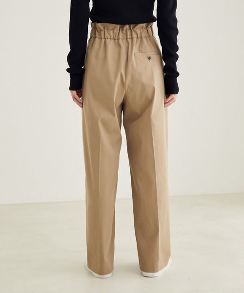 SALON adam et rope'(サロン アダム エ ロペ)の「【ご好評につき追加決定!】【洗える・UVケア】コットンライクスタイルアップパンツ(その他パンツ・レディース・ブラック/ベージュ・X-SMALL/S/M)」の16枚目の写真