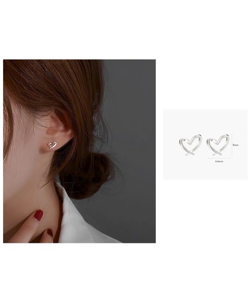 LOPASS(ロパス)の「925シルバーミニピアス(ピアス(両耳用)・レディース・C/F/D/K/A/B/M/L/E/H/J/I/G・FREE)」の2枚目の写真