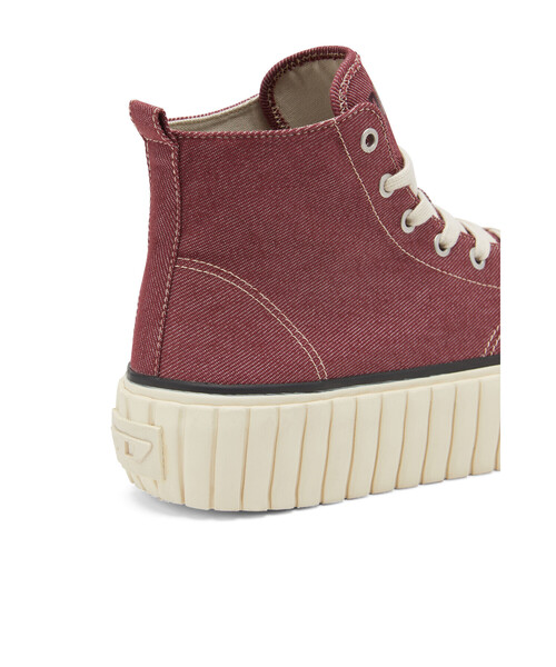 DIESEL（ディーゼル）の「レディース デニム ミッドカット スニーカー（スニーカー・レディース・ブラック/ホワイト/エンジ・37/35/39/38/36/40）」の12枚目の写真