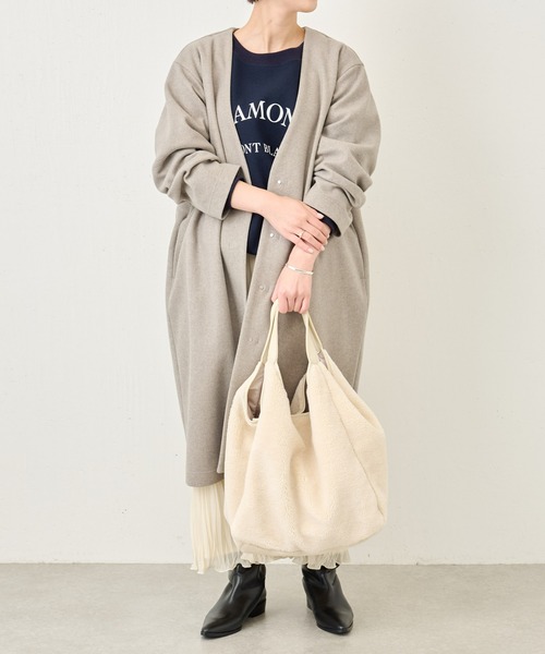 BEARDSLEY（ビアズリー）の「ランダムプリーツ天竺スカート：すぐにお届け!（スカート・レディース・アイボリー/ブラック・FREE）」の20枚目の写真