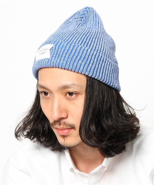 CIAOPANIC TYPY(チャオパニックティピー)の「コットン混リブニットワッチ(ニットキャップ/ビーニー・メンズ・ネイビー/ピンク/ロイヤルブルー/グレー/チャコールグレー/ブラック/パープル/マスタード/グリーン・FREE)」の12枚目の写真