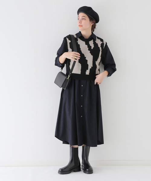 JOURNAL STANDARD relume（ジャーナルスタンダード　レリューム）の「RELUMEベレー（ハンチング/ベレー帽・レディース・ブラック/チャコールグレー/ブルー・FREE）」の6枚目の写真