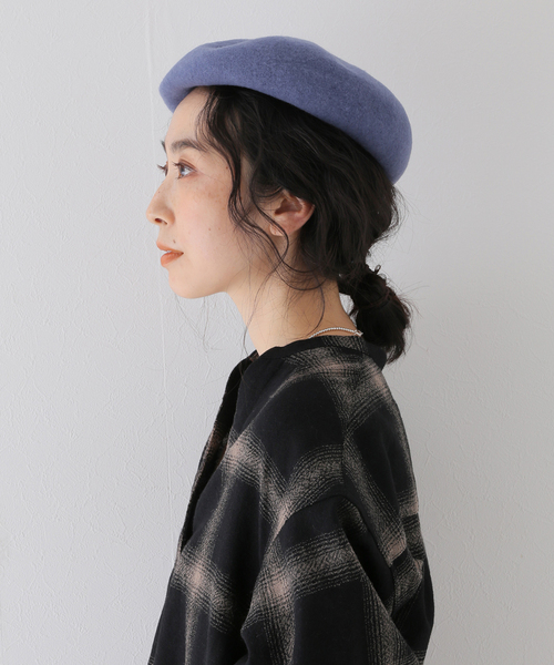 JOURNAL STANDARD relume（ジャーナルスタンダード　レリューム）の「RELUMEベレー（ハンチング/ベレー帽・レディース・ブラック/チャコールグレー/ブルー・FREE）」の5枚目の写真