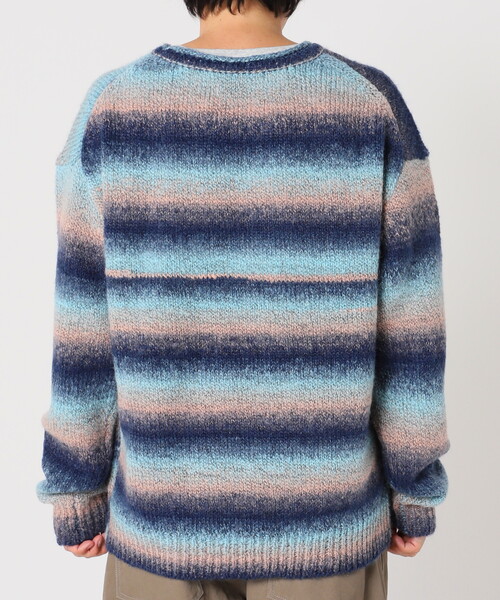 JOURNAL STANDARD relume（ジャーナルスタンダード　レリューム）の「CALIFORNIA メランジミックスクルーネックニット（ニット/セーター・メンズ・ダークグリーン/ネイビー/ピンク/ボルドー・MEDIUM/LARGE）」の22枚目の写真