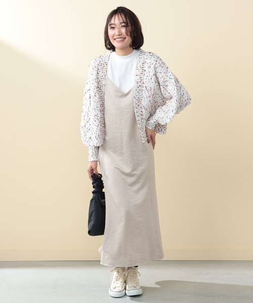 BEAMS HEART（ビームスハート）の「【4色展開】カラーネップ カーディガン（カーディガン/ボレロ・レディース・ネイビー/ブラウン系その他2/オフホワイト/ブルー/グリーン・FREE）」の7枚目の写真