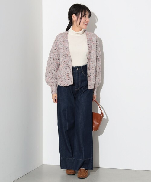 BEAMS HEART（ビームスハート）の「【4色展開】カラーネップ カーディガン（カーディガン/ボレロ・レディース・ネイビー/ブラウン系その他2/オフホワイト/ブルー/グリーン・FREE）」の16枚目の写真