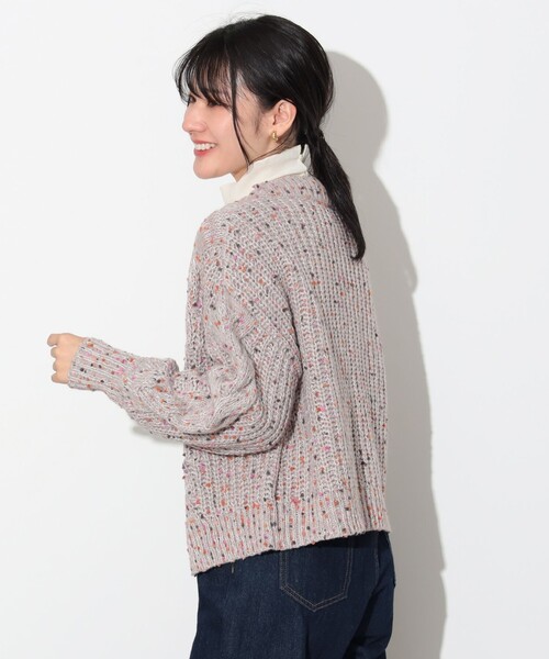 BEAMS HEART（ビームスハート）の「【4色展開】カラーネップ カーディガン（カーディガン/ボレロ・レディース・ネイビー/ブラウン系その他2/オフホワイト/ブルー/グリーン・FREE）」の19枚目の写真