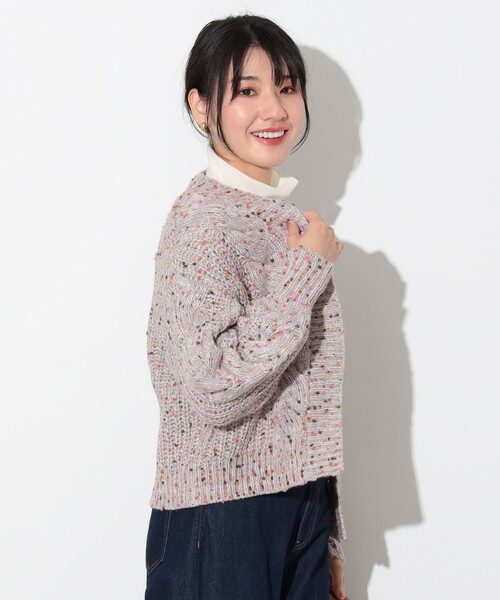 BEAMS HEART（ビームスハート）の「【4色展開】カラーネップ カーディガン（カーディガン/ボレロ・レディース・ネイビー/ブラウン系その他2/オフホワイト/ブルー/グリーン・FREE）」の21枚目の写真