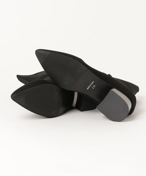 SETUP7（セットアップセブン）の「【SETUP7】ポインテッドトゥストレッチニットメタルヒールショートソックスブーツ KNF（ブーツ・レディース・ブラック・35/37/39/40）」の6枚目の写真