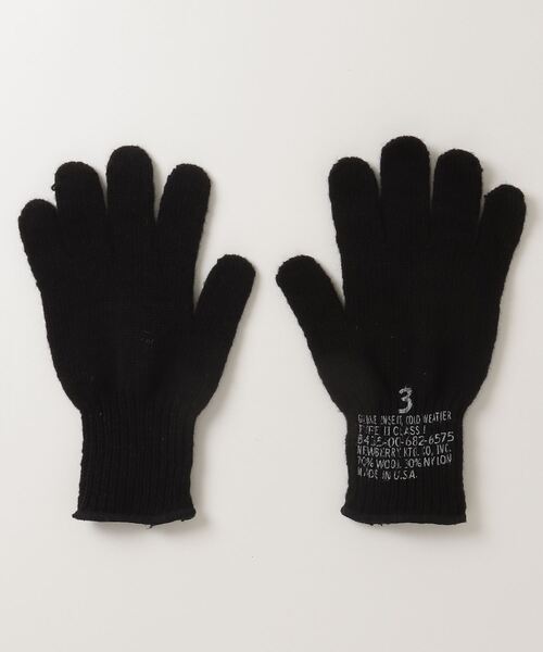 MILITARY(ミリタリー)の「G.I. WOOL GLOVE LINER / ジーアイ ウール グローブライナー(手袋・メンズ・グレー/黄土色系/オリーブ/ブラック・3/4)」の3枚目の写真