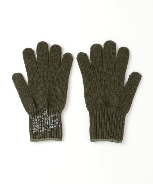 MILITARY(ミリタリー)の「G.I. WOOL GLOVE LINER / ジーアイ ウール グローブライナー(手袋・メンズ・グレー/黄土色系/オリーブ/ブラック・3/4)」の5枚目の写真