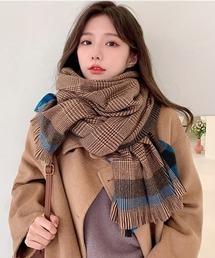 yuue' ( wear ) | チェック柄大判マフラー(マフラー)