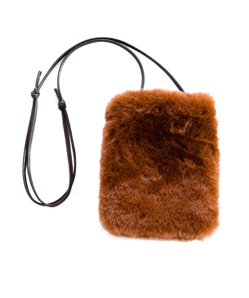 NO ID.（ノーアイディ）の「【NO ID.】Eco Fur Mini Shoulder Bag / エコ ファー ミニ ショルダー バッグ（ショルダーバッグ・メンズ・ネイビー/ブラウン/グリーン・ONE SIZE）」の13枚目の写真