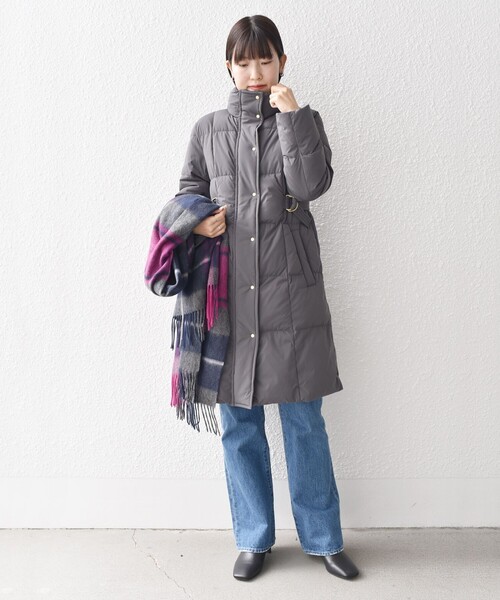 SHIPS（シップス）の「*〈手洗い可能〉ウエストシェイプダウンコート