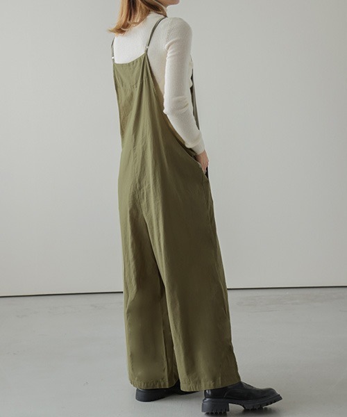 La-gemme(ラジェム)の「オールインワン 楽ちんサロペット(サロペット/オーバーオール・レディース・ブラック/ネイビー/オリーブ・M/L/2XL/XL)」の8枚目の写真