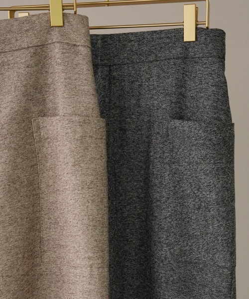 IAMUSE（アイアミューズ）の「ヘリンボーンフロントスリットナロースカート S0854【IAMUSE】（スカート・レディース・アイボリー/グレー・FREE）」の18枚目の写真