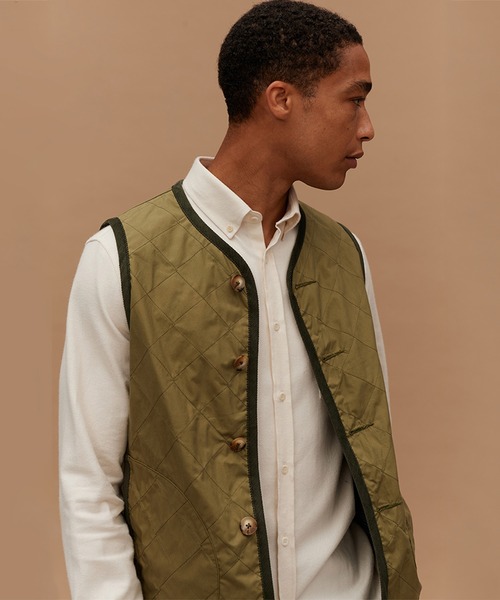 LAVENHAM（ラベンハム）の「Cotton Unwadded Gilet Mens / コットン