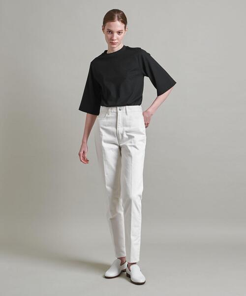 LOEFF ロエフ デニム 13oz パンツ ホワイト サイズ1 LOEFF（ロエフ）の「＜LOEFF＞13.5OZ ホワイトデニム テーパードパンツ