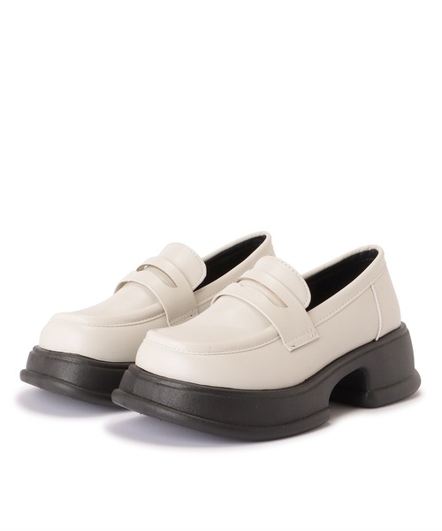 Lace Ladies(レースレディース)の「厚底コインローファー(ローファー・レディース・ブラック/アイボリー/ブラウン・24/23.5/23/24.5/22.5/ 25)」の5枚目の写真