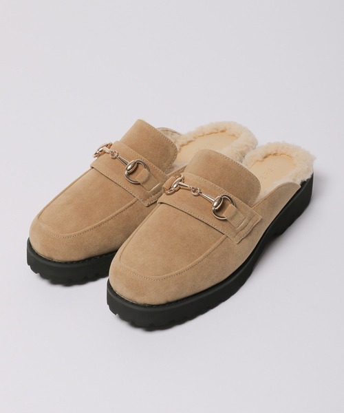 LEPSIM（レプシィム）の「ビットボアローファーミュール　175489（ローファー・レディース・ブラック/ベージュ・MEDIUM/LARGE）」の8枚目の写真