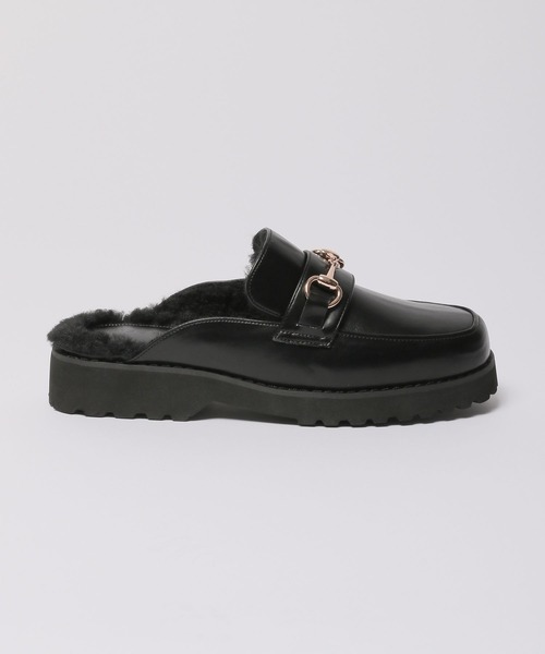 LEPSIM（レプシィム）の「ビットボアローファーミュール　175489（ローファー・レディース・ブラック/ベージュ・MEDIUM/LARGE）」の12枚目の写真