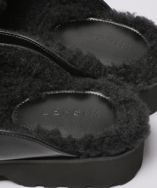 LEPSIM（レプシィム）の「ビットボアローファーミュール　175489（ローファー・レディース・ブラック/ベージュ・MEDIUM/LARGE）」の16枚目の写真