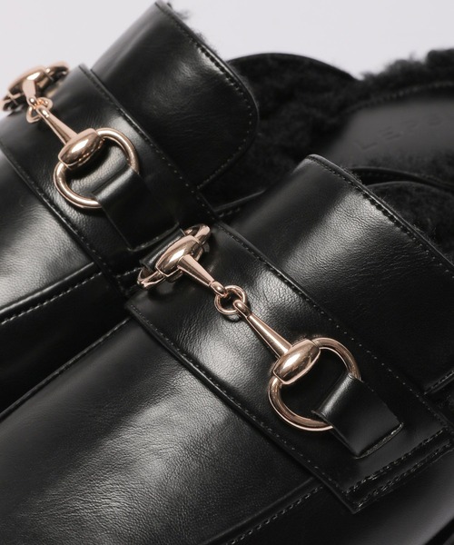 LEPSIM（レプシィム）の「ビットボアローファーミュール　175489（ローファー・レディース・ブラック/ベージュ・MEDIUM/LARGE）」の17枚目の写真