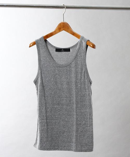 BEAUTY&YOUTH UNITED ARROWS（ビューティーアンドユースユナイテッドアローズ）の「【WEB限定】by ∴ ヘザー タンクトップ（タンクトップ・メンズ・ホワイト/ブラック/グレー/ダークグレー/ターコイズブルー/イエロー/ネイビー・MEDIUM/LARGE）」の3枚目の写真