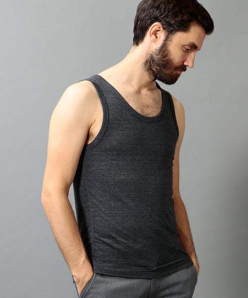BEAUTY&YOUTH UNITED ARROWS（ビューティーアンドユースユナイテッドアローズ）の「【WEB限定】by ∴ ヘザー タンクトップ（タンクトップ・メンズ・ホワイト/ブラック/グレー/ダークグレー/ターコイズブルー/イエロー/ネイビー・MEDIUM/LARGE）」の4枚目の写真