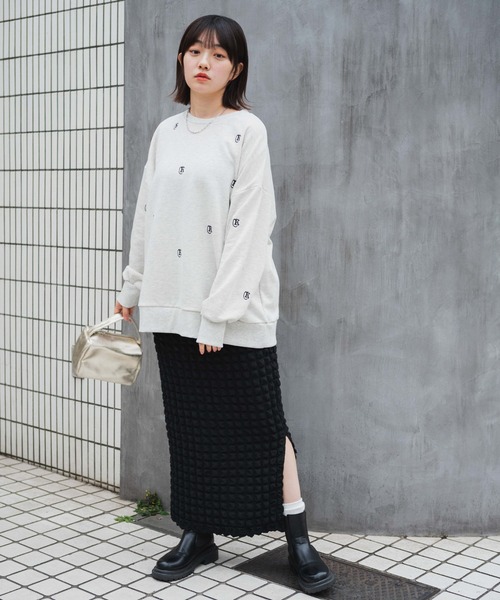 WEGO（ウィゴー）の「WEGO/ポップコーンスリットスカート（スカート・レディース・ブラック/ブルー/グリーン・FREE）」の12枚目の写真