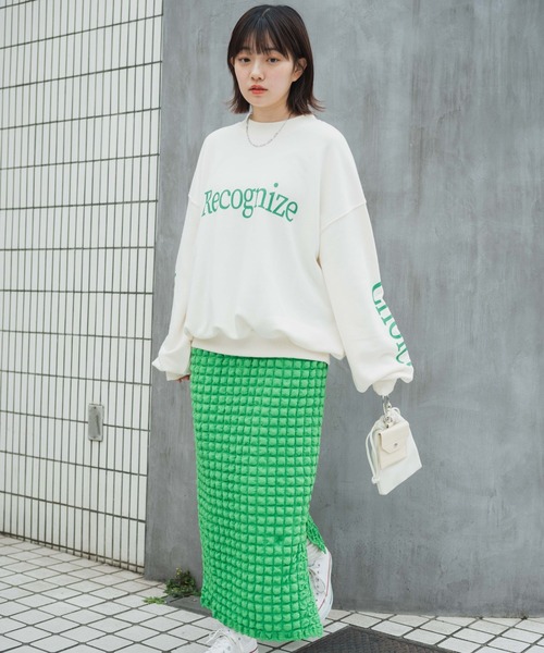 WEGO（ウィゴー）の「WEGO/ポップコーンスリットスカート（スカート・レディース・ブラック/ブルー/グリーン・FREE）」の17枚目の写真