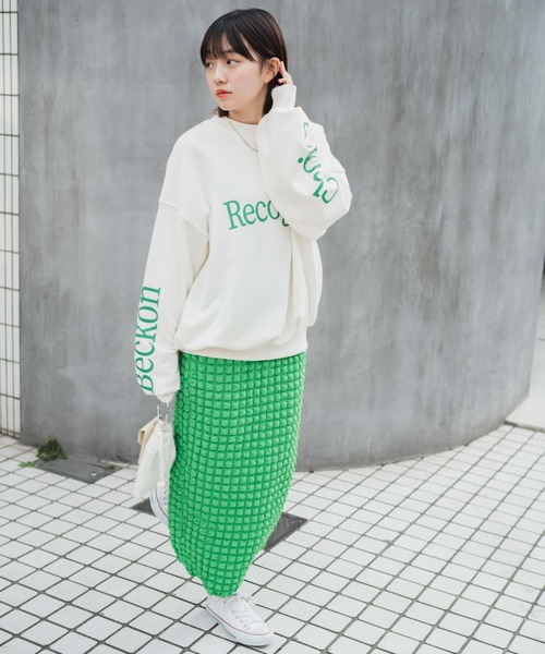 WEGO（ウィゴー）の「WEGO/ポップコーンスリットスカート（スカート・レディース・ブラック/ブルー/グリーン・FREE）」の19枚目の写真