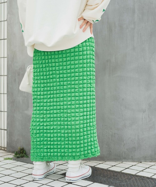 WEGO（ウィゴー）の「WEGO/ポップコーンスリットスカート（スカート・レディース・ブラック/ブルー/グリーン・FREE）」の16枚目の写真