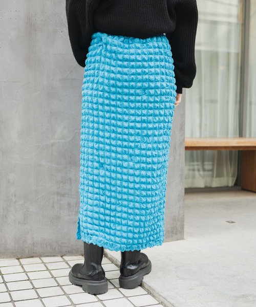 WEGO（ウィゴー）の「WEGO/ポップコーンスリットスカート（スカート・レディース・ブラック/ブルー/グリーン・FREE）」の21枚目の写真