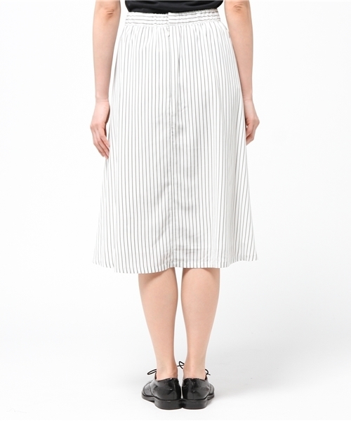 603（ロクマルサン）の「603 ストライプタックスカート（スカート・レディース・ホワイト・FREE）」の4枚目の写真
