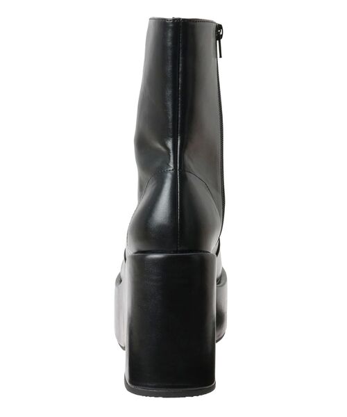 EMODA(エモダ)の「セミウェッジショートブーツ(ブーツ・レディース・ベージュ/ブラック・SMALL/MEDIUM/LARGE)」の4枚目の写真