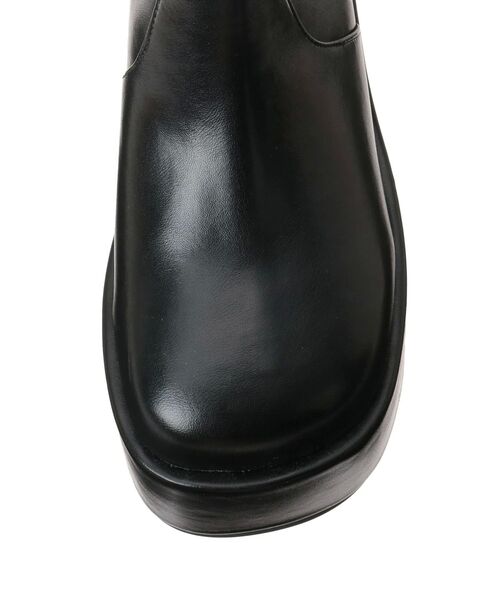 EMODA(エモダ)の「セミウェッジショートブーツ(ブーツ・レディース・ベージュ/ブラック・SMALL/MEDIUM/LARGE)」の19枚目の写真