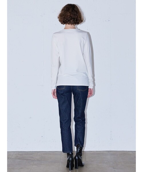 MIDIUMISOLID（ミディウミソリッド）の「クルーネックインナー プルオーバー（Tシャツ/カットソー・レディース・グリーン/カーキ/ブラック/オフホワイト・38/48）」の15枚目の写真