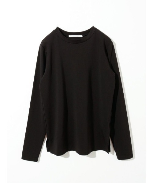 MIDIUMISOLID（ミディウミソリッド）の「クルーネックインナー プルオーバー（Tシャツ/カットソー・レディース・グリーン/カーキ/ブラック/オフホワイト・38/48）」の3枚目の写真