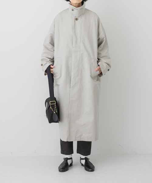 かぐれ（カグレ）の「リネンコットンステンカラーコート（ステンカラー