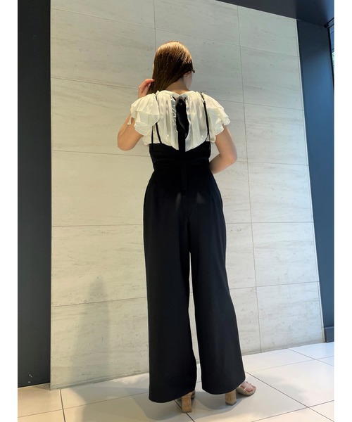 SNIDEL（スナイデル）の「ハイウエストサロペット（サロペット/オーバーオール・レディース・ブラック/ライトベージュ/ダークグレー・0/1）」の13枚目の写真