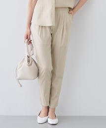 INDIVI | 新色登場！【褒められパンツ／洗える】ウエストゴムタックテーパードパンツ(その他パンツ)